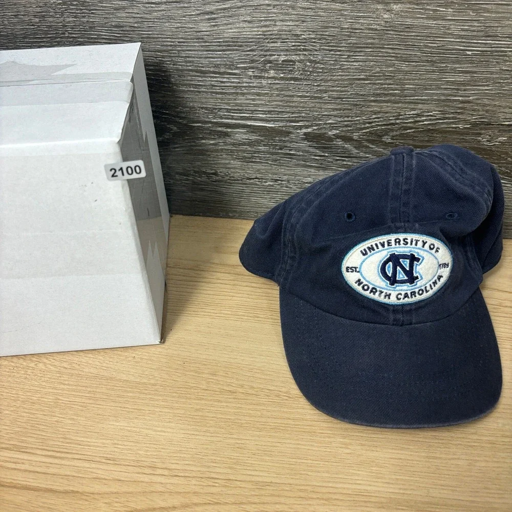 Vintage North Carolina Tar Heels Hat Cap Kids Blue‎ Stretch Band